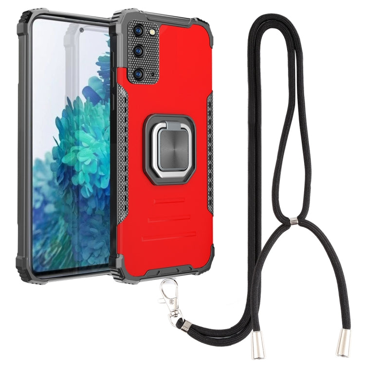 For Samsung Galaxy S20 FE Lanyard Aluminum TPU Case