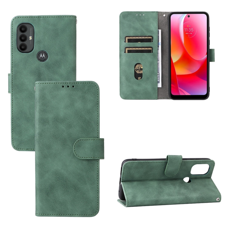 For Motorola Moto G Power 2022 Skin Feel Magnetic Horizontal Flip Leather Phone Case