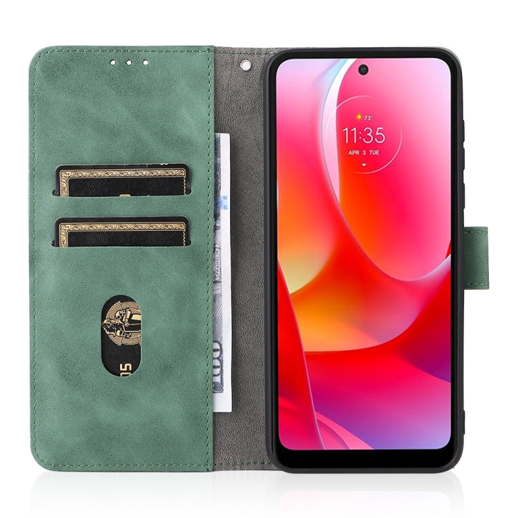 For Motorola Moto G Power 2022 Skin Feel Magnetic Horizontal Flip Leather Phone Case