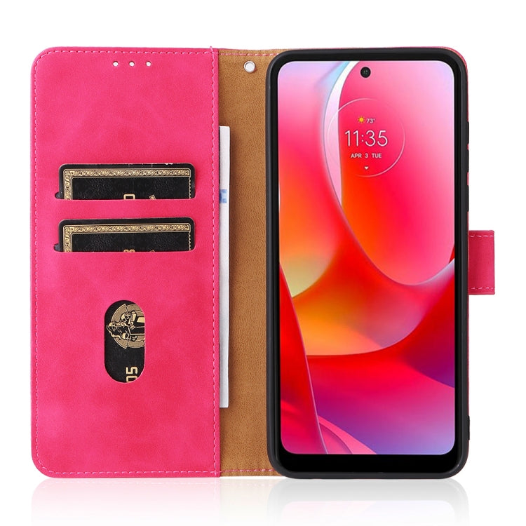 For Motorola Moto G Power 2022 Skin Feel Magnetic Horizontal Flip Leather Phone Case