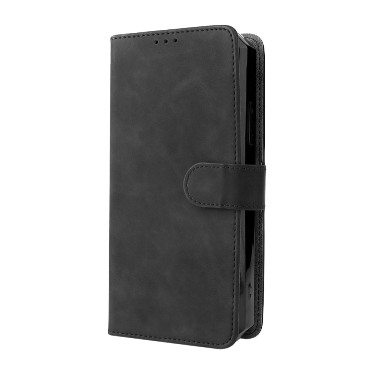 For Oukitel WP15 5G Solid Color Skin Feel Magnetic Buckle Leather Phone Case