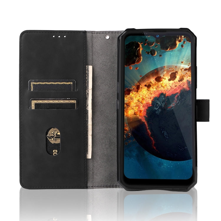 For Oukitel WP15 5G Solid Color Skin Feel Magnetic Buckle Leather Phone Case