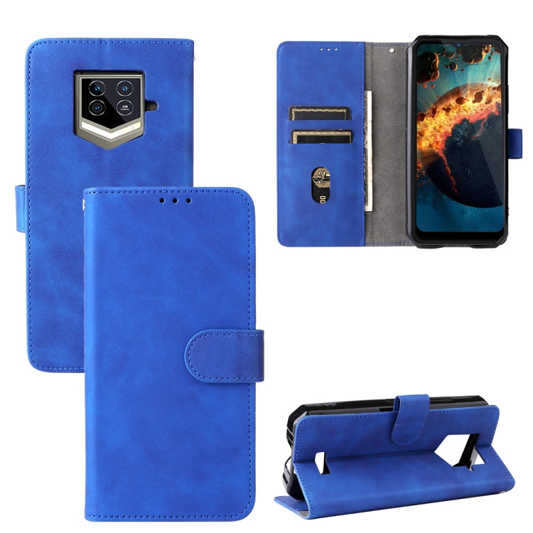 For Oukitel WP15 5G Solid Color Skin Feel Magnetic Buckle Leather Phone Case