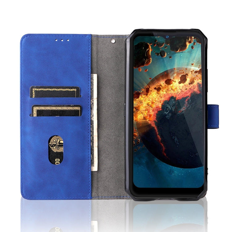For Oukitel WP15 5G Solid Color Skin Feel Magnetic Buckle Leather Phone Case
