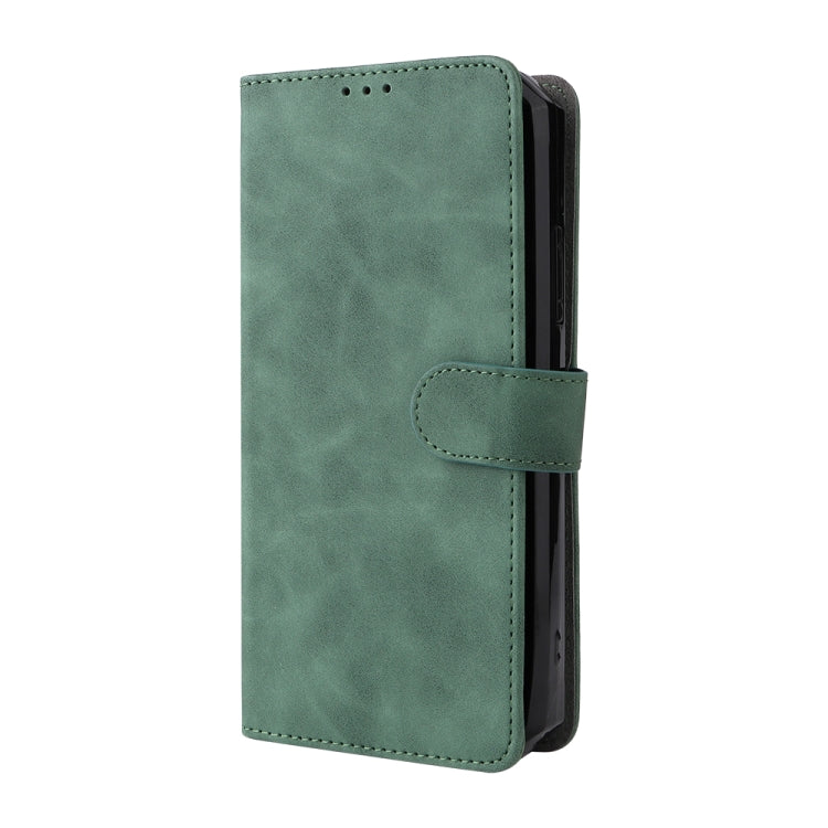 For Oukitel WP15 5G Solid Color Skin Feel Magnetic Buckle Leather Phone Case