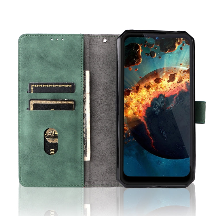 For Oukitel WP15 5G Solid Color Skin Feel Magnetic Buckle Leather Phone Case
