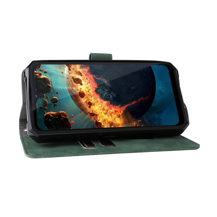For Oukitel WP15 5G Solid Color Skin Feel Magnetic Buckle Leather Phone Case