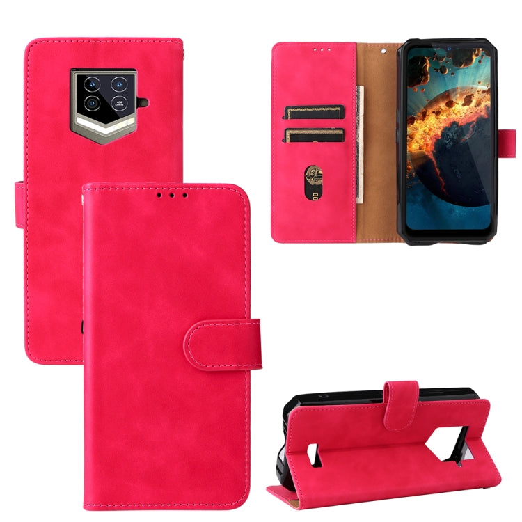 For Oukitel WP15 5G Solid Color Skin Feel Magnetic Buckle Leather Phone Case
