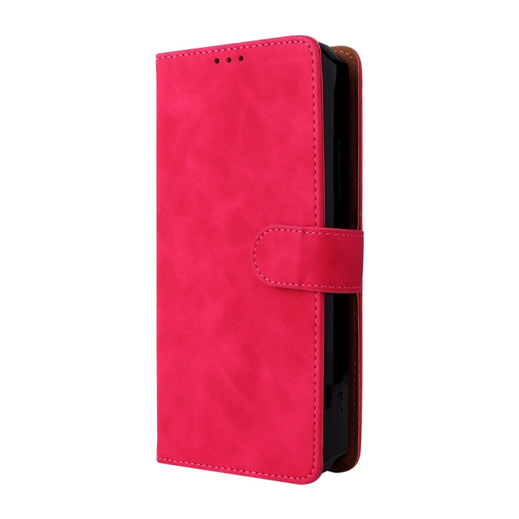 For Oukitel WP15 5G Solid Color Skin Feel Magnetic Buckle Leather Phone Case