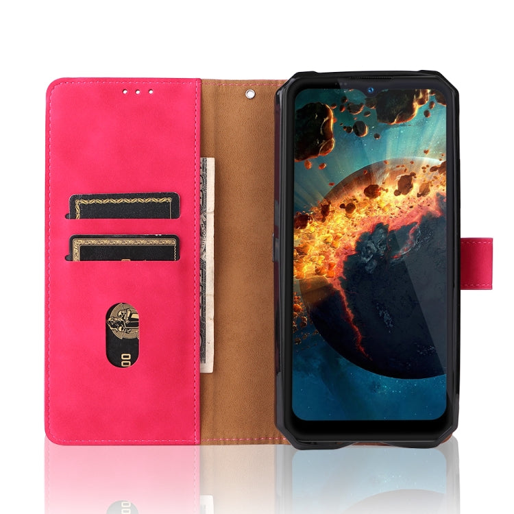 For Oukitel WP15 5G Solid Color Skin Feel Magnetic Buckle Leather Phone Case