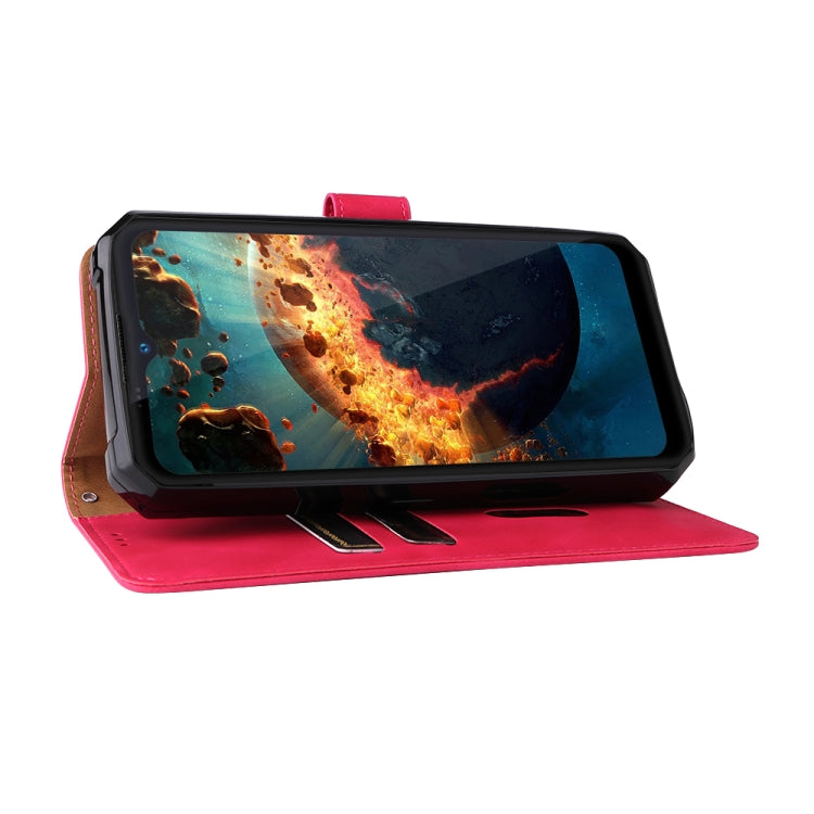 For Oukitel WP15 5G Solid Color Skin Feel Magnetic Buckle Leather Phone Case
