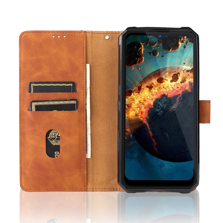 For Oukitel WP15 5G Solid Color Skin Feel Magnetic Buckle Leather Phone Case