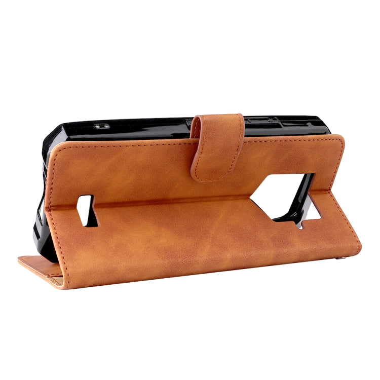 For Oukitel WP15 5G Solid Color Skin Feel Magnetic Buckle Leather Phone Case