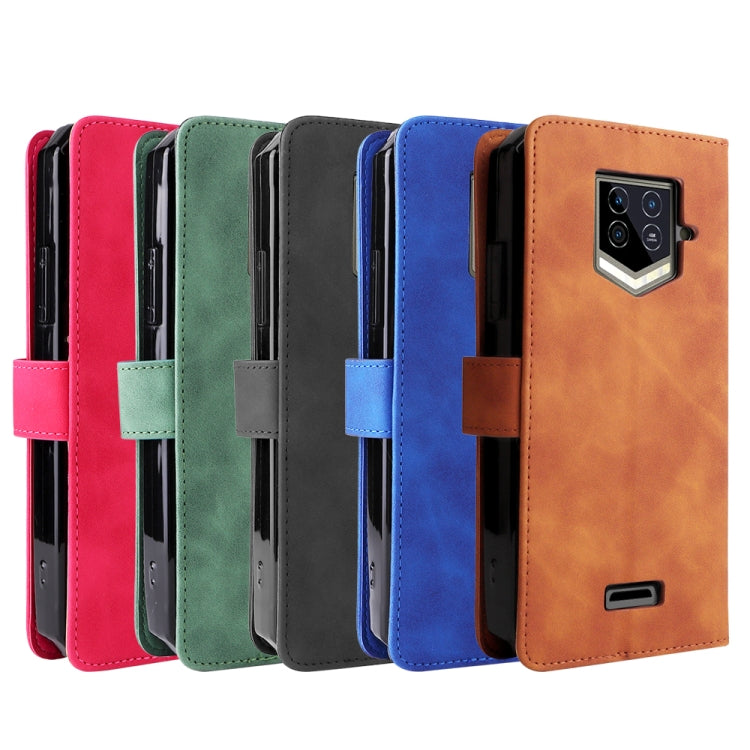For Oukitel WP15 5G Solid Color Skin Feel Magnetic Buckle Leather Phone Case