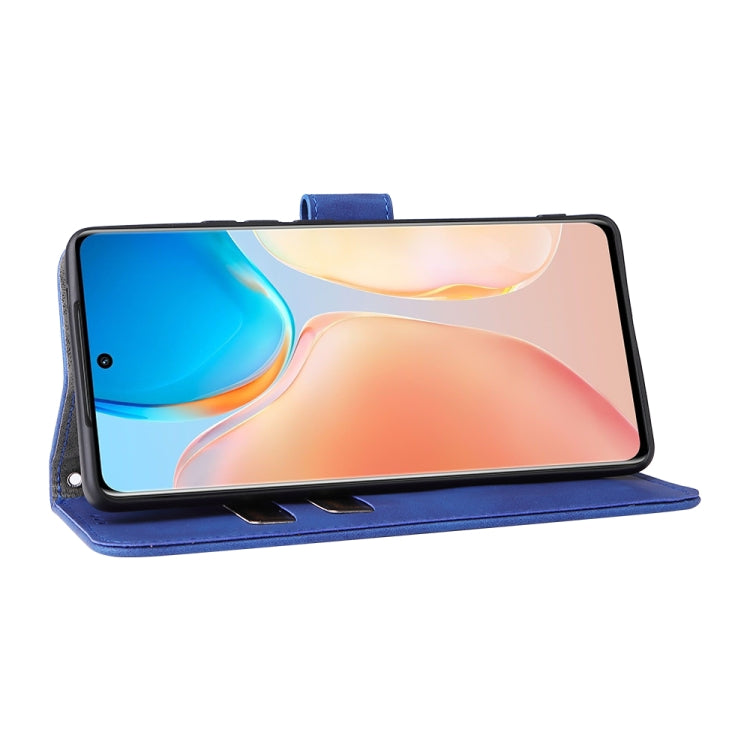 For vivo X70 Pro Solid Color Skin Feel Magnetic Buckle Leather Phone Case