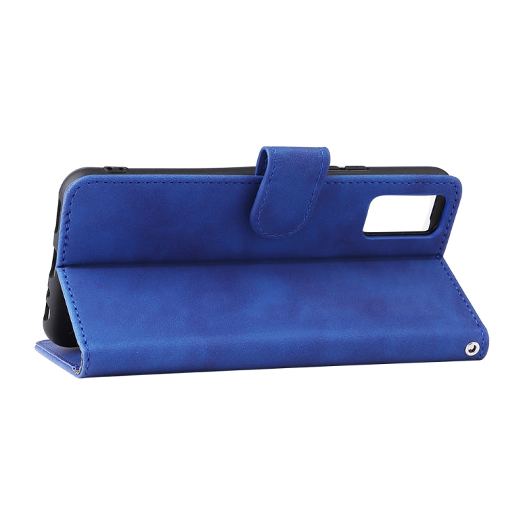 For vivo Y3s 2021 Solid Color Skin Feel Magnetic Buckle Leather Phone Case