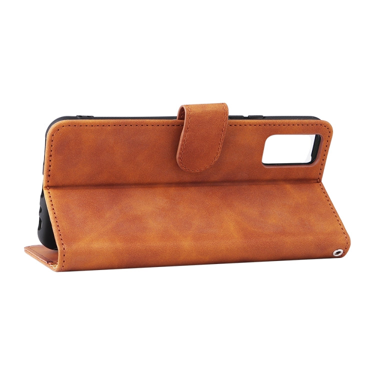 For vivo Y3s 2021 Solid Color Skin Feel Magnetic Buckle Leather Phone Case