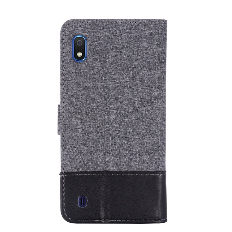 For Galaxy A10 MUMXA MX102 Horizontal Flip Canvas Stitching Leather Case with Holder & Card Slots & Wallet