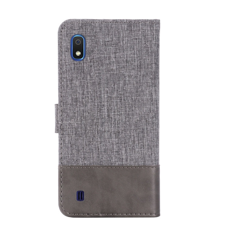 For Galaxy A10 MUMXA MX102 Horizontal Flip Canvas Stitching Leather Case with Holder & Card Slots & Wallet