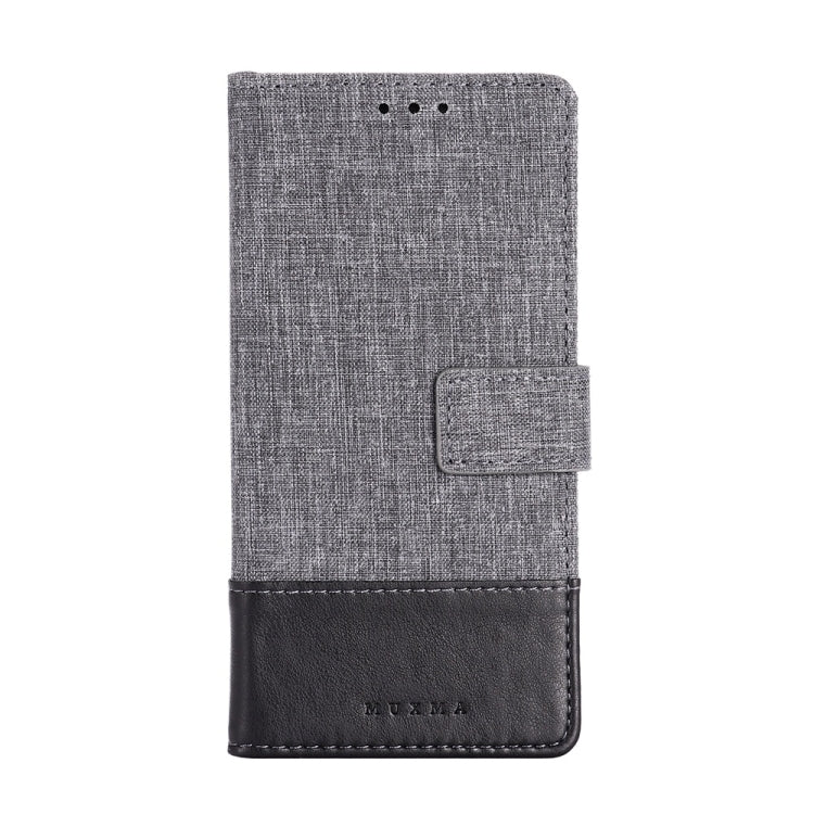 For Galaxy A20s MUMXA MX102 Horizontal Flip Canvas Stitching Leather Case with Holder & Card Slots & Wallet