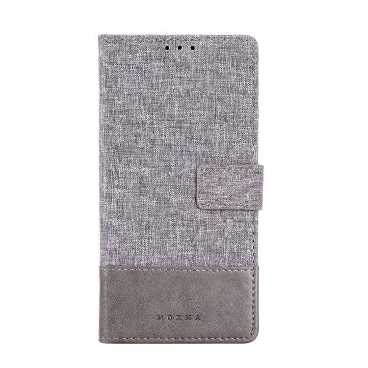For Galaxy A20s MUMXA MX102 Horizontal Flip Canvas Stitching Leather Case with Holder & Card Slots & Wallet