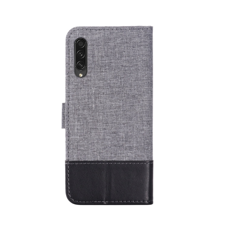 For Galaxy A50s MUMXA MX102 Horizontal Flip Canvas Stitching Leather Case with Holder & Card Slots & Wallet