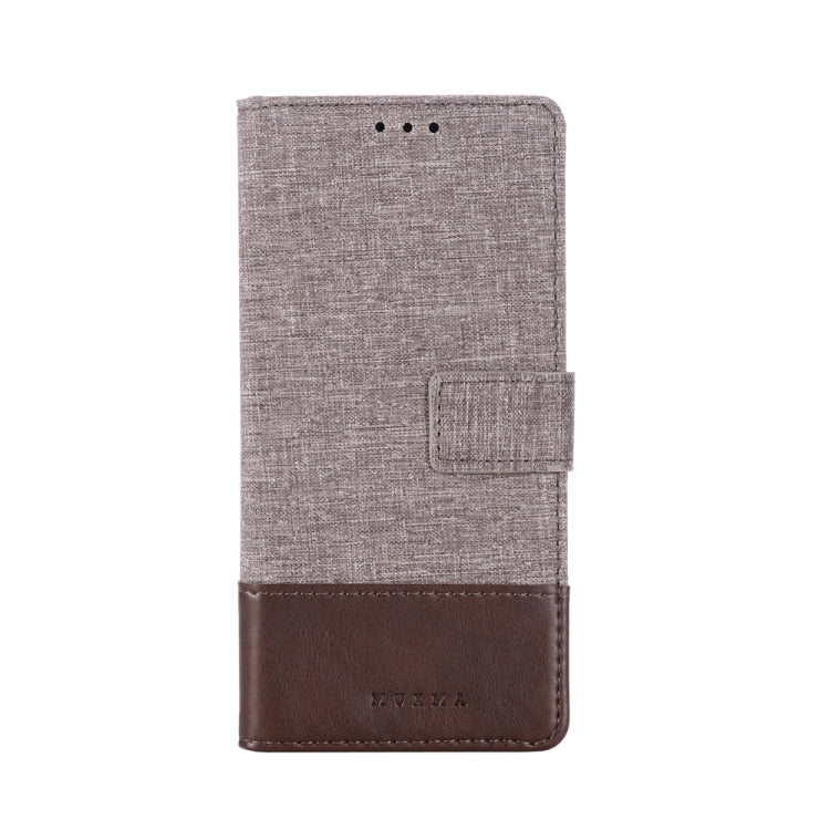For Galaxy A50s MUMXA MX102 Horizontal Flip Canvas Stitching Leather Case with Holder & Card Slots & Wallet