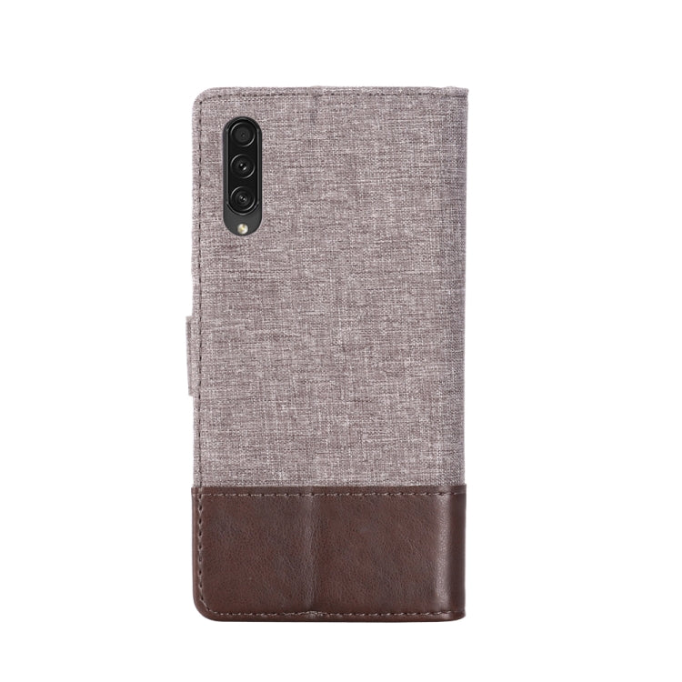 For Galaxy A50s MUMXA MX102 Horizontal Flip Canvas Stitching Leather Case with Holder & Card Slots & Wallet