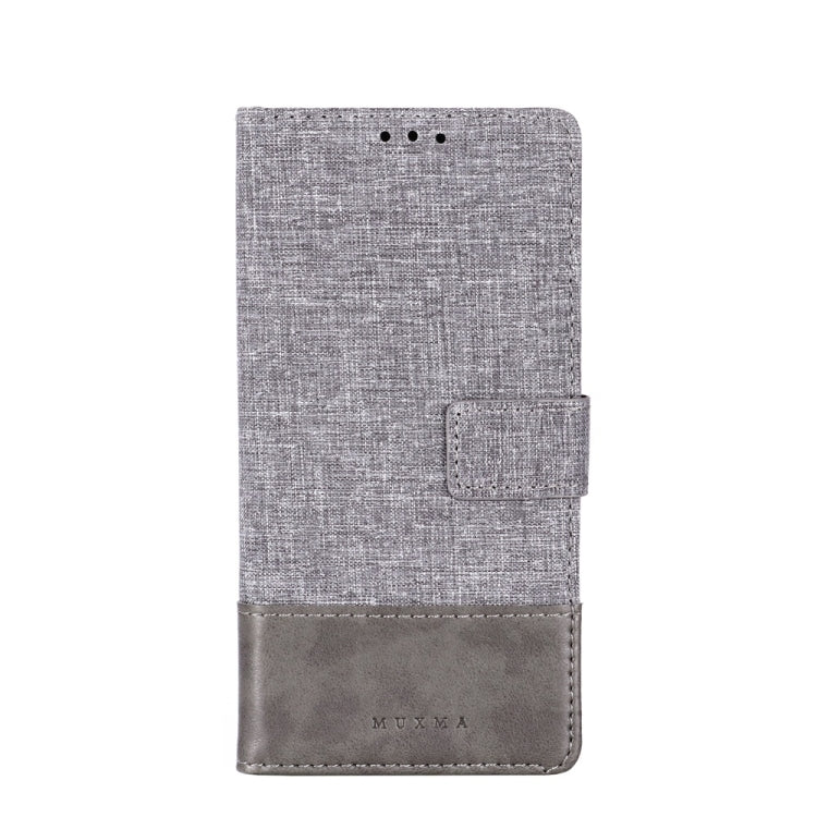 For Sony Xperia L3 MUMXA MX102 Horizontal Flip Canvas Stitching Leather Case with Holder & Card Slots & Wallet(Grey)