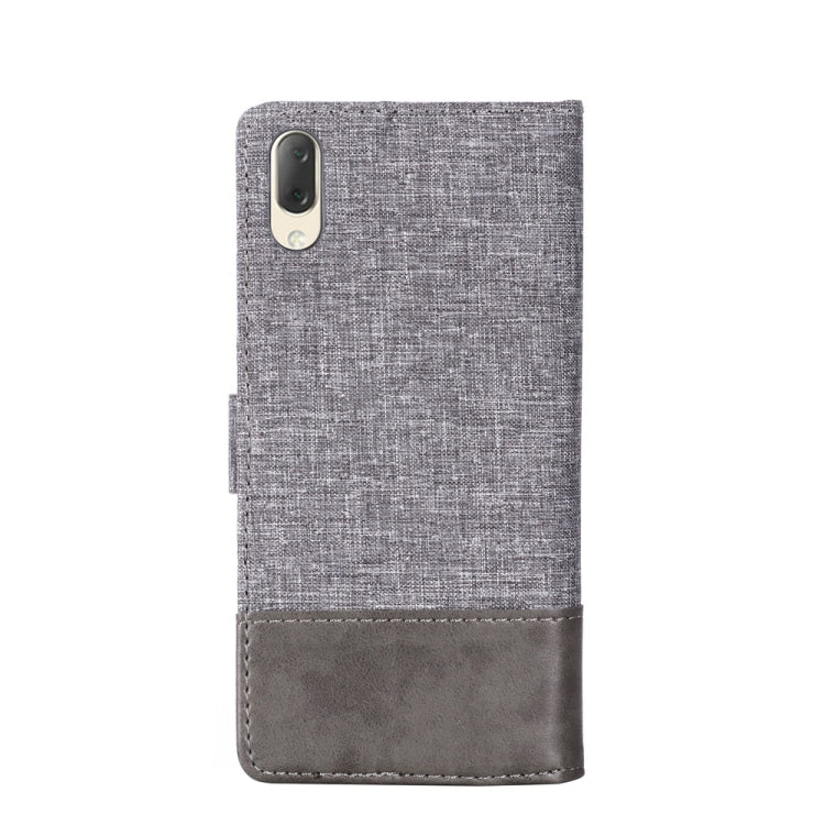 For Sony Xperia L3 MUMXA MX102 Horizontal Flip Canvas Stitching Leather Case with Holder & Card Slots & Wallet(Grey)