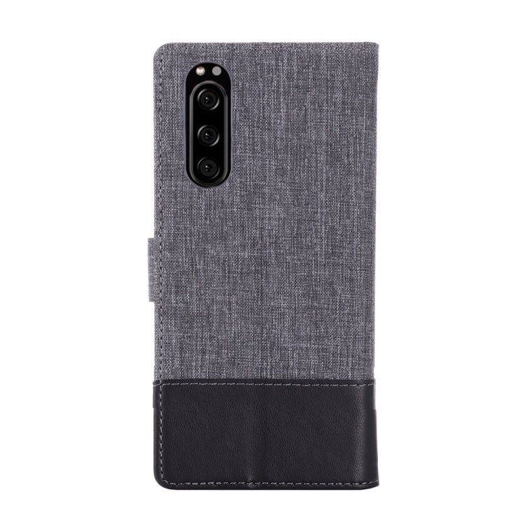 For Sony Xperia 5 MUMXA MX102 Horizontal Flip Canvas Stitching Leather Case with Holder & Card Slots & Wallet