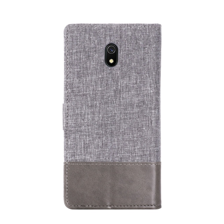 For Xiaomi Redmi 8A MUMXA MX102 Horizontal Flip Canvas Stitching Leather Case with Holder & Card Slots & Wallet