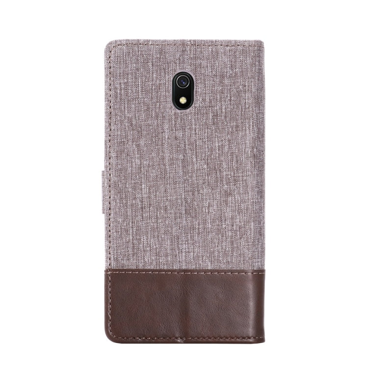 For Xiaomi Redmi 8A MUMXA MX102 Horizontal Flip Canvas Stitching Leather Case with Holder & Card Slots & Wallet