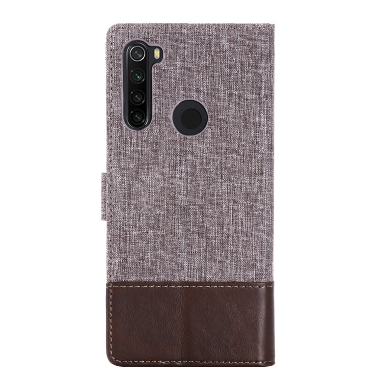 For Xiaomi Redmi Note 8T MUMXA MX102 Horizontal Flip Canvas Stitching Leather Case with Holder & Card Slots & Wallet(Brown)