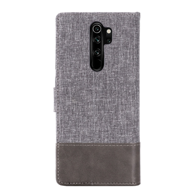 For Xiaomi Redmi Note 8 Pro MUMXA MX102 Horizontal Flip Canvas Stitching Leather Case with Holder & Card Slots & Wallet(Grey)