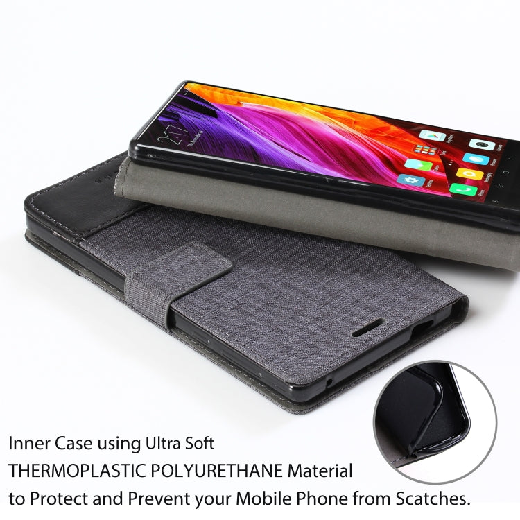 For Xiaomi Mi Mix MUMXA MX102 Horizontal Flip Canvas Stitching Leather Case with Holder & Card Slots & Wallet