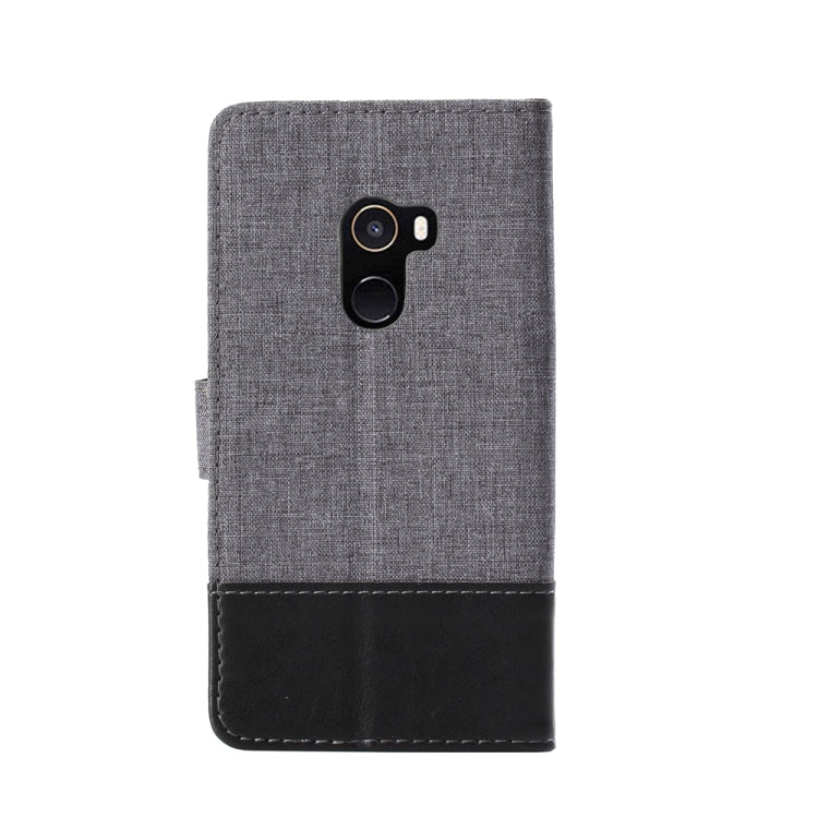 For Xiaomi Mi Mix 2 MUMXA MX102 Horizontal Flip Canvas Stitching Leather Case with Holder & Card Slots & Wallet(Black)