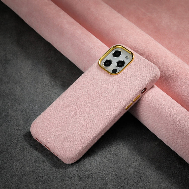 For iPhone 13 mini Plush Roughout PU Phone Case