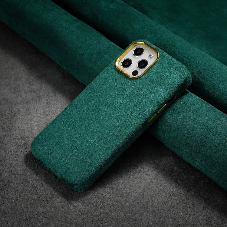 For iPhone 13 mini Plush Roughout PU Phone Case