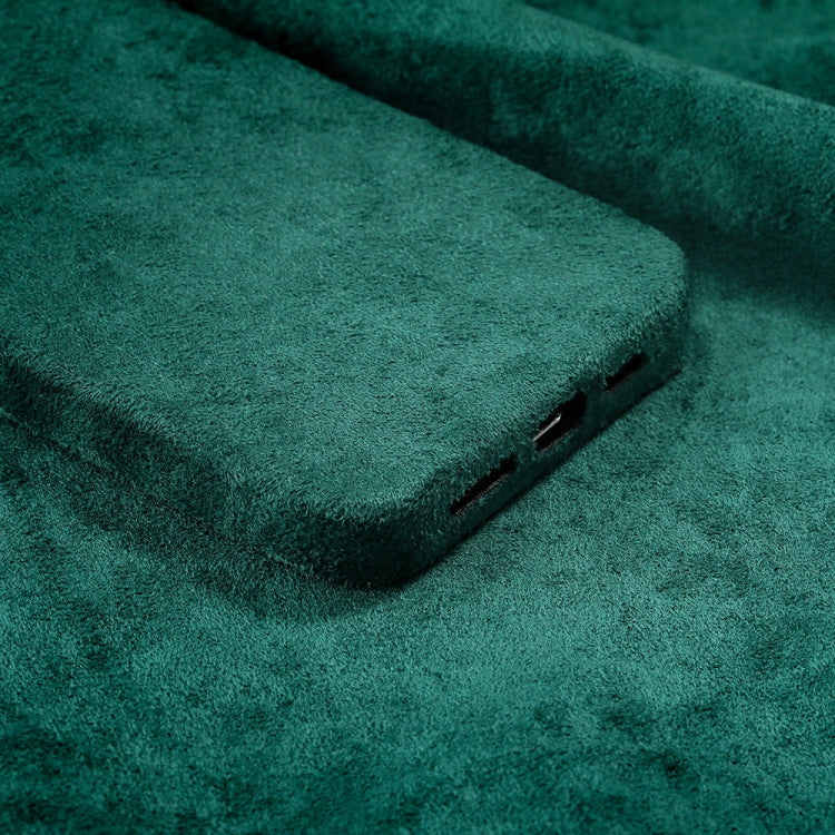 For iPhone 13 mini Plush Roughout PU Phone Case