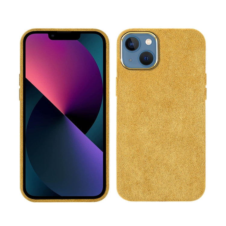 For iPhone 13 Plush Roughout PU Phone Case