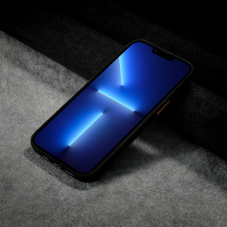 For iPhone 13 Pro Max Plush Roughout PU Phone Case