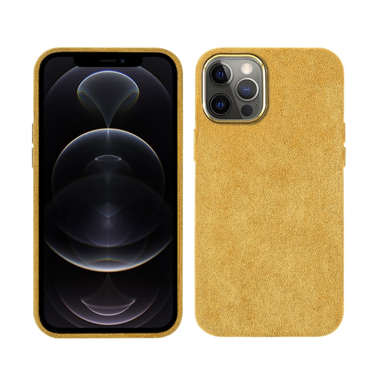 For iPhone 12 / 12 Pro Plush Roughout PU Phone Case