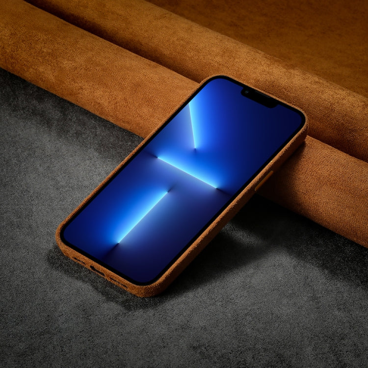 For iPhone 11 Plush Roughout PU Phone Case