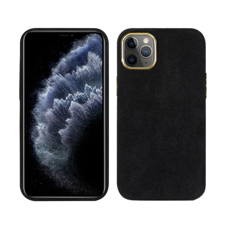 For iPhone 11 Pro Plush Roughout PU Phone Case