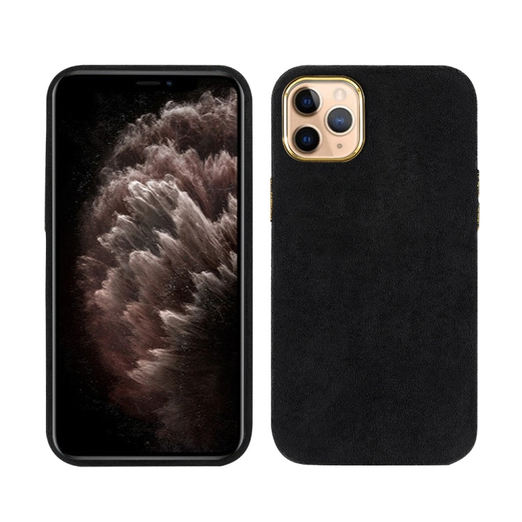 For iPhone 11 Pro Max Plush Roughout PU Phone Case