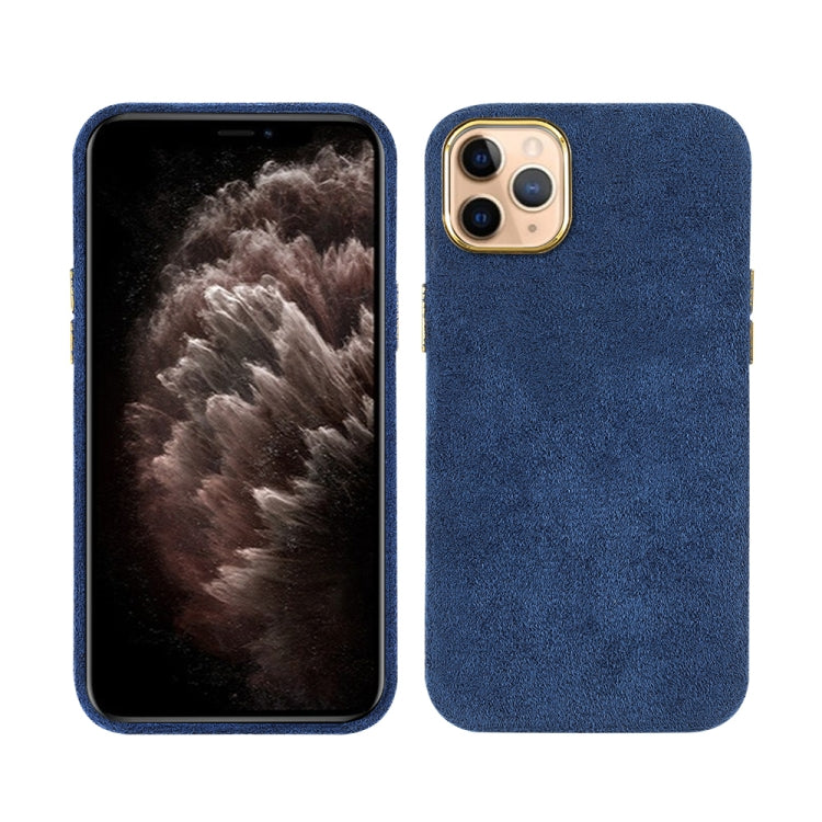For iPhone 11 Pro Max Plush Roughout PU Phone Case