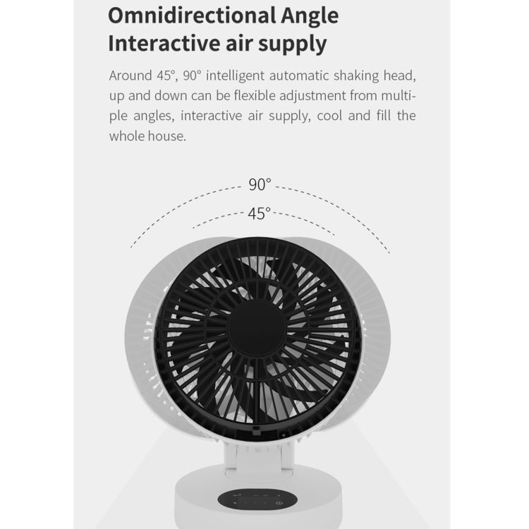 Original Xiaomi Youpin VH F20 Double-blade Circulating Electric Desktop Fan, Style:Battery Version(Black White)