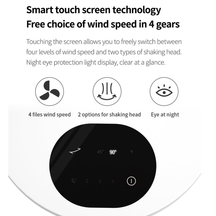 Original Xiaomi Youpin VH F20 Double-blade Circulating Electric Desktop Fan, Style:Battery Version(Black White)