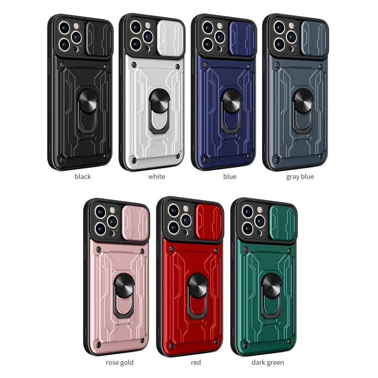 For iPhone 13 Pro Max Sliding Camshield Card Phone Case